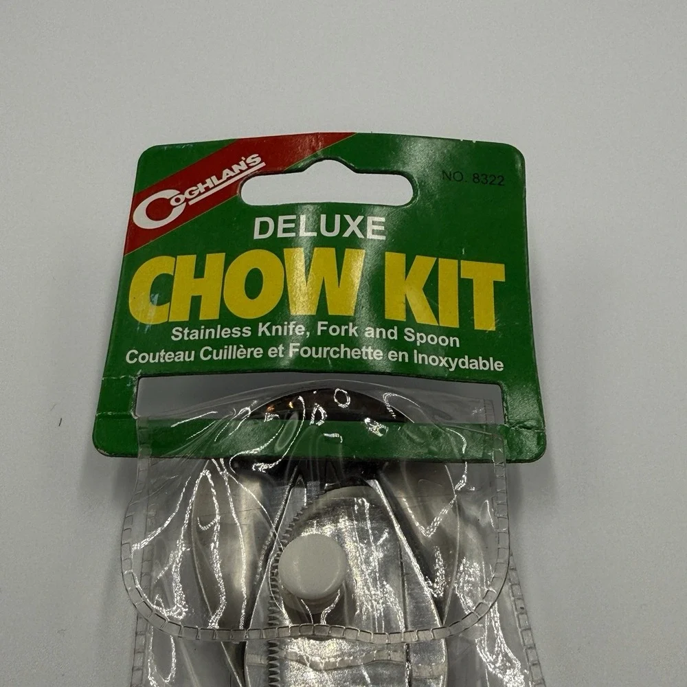 Vintage Coghlan's Deluxe Chow‎ Kit 8322 Stainless Knife Fork Spoon Sealed